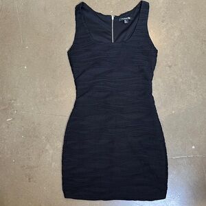 Forever 21  Black Textured Mini Dress